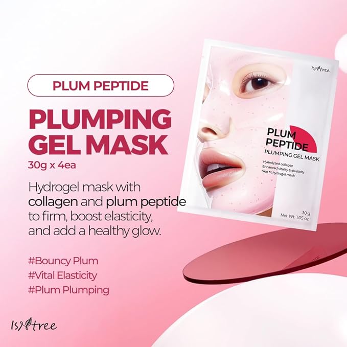 IsNtree Plum Peptide Plumping Gel Mask 30g*4ea