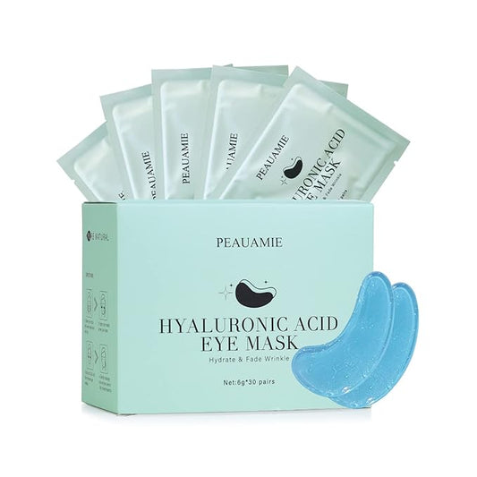 Under Eye Patchs Hyaluronic Acid Eye Mask for Dark Circles and Puffiness Wrinkle Eye Bags 30 Pairs