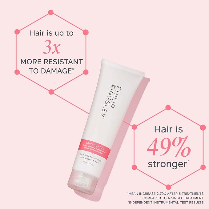 PHILIP KINGSLEY | Bond Builder Restructuring Treatment Hair Repair Mask | Treatment for Damaged, Bleached, Colored Hair | Breakage and Split Ends Treatment | 5.07oz