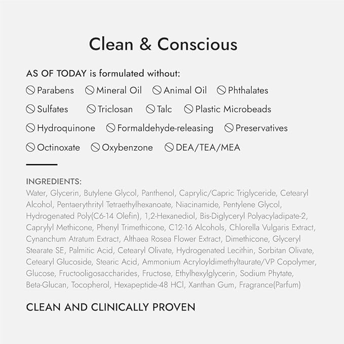 AS OF TODAY R Peptide Night Cream - Intensive Overnight Cream for Soothing, Comforting, Deep Hydration, Anti-Aging, Wrinkle Reduction with 1% Pure Peptide & 2% Niacinamide, Clean Beauty 1.35 fl oz.
