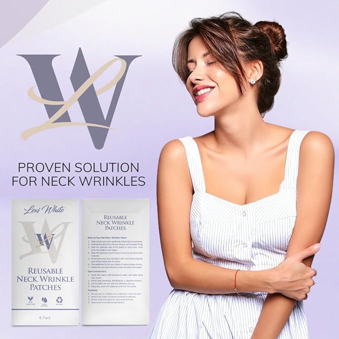 Reusable Neck Wrinkle Patches 6Pcs, Anti Wrinkle Patches, Face Tape for Wrinkles Overnight, Silicone Neck Patches, Silicone Wrinkle Patches for Neck Overnight, Silicone Patches for Wrinkles