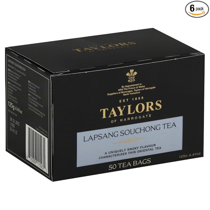 Taylors of Harrogate Lapsang Souchong, 50 Teabags (Pack of 6)