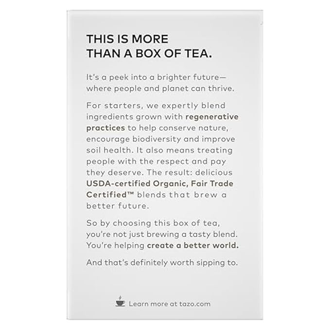 TAZO Organic Awake English Breakfast Black Tea Bags, 96 Total Tea Bags (16ct - Pack of 6)