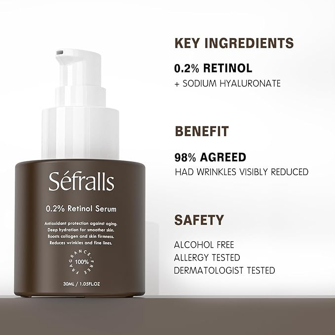 Face Serum Duo – Retinol Serum for Face & Vitamin C Serum – Anti Aging Skin Care Set for Women – Skin Care for Bright, Anti Wrinkle, Smooth, & Firm Skin – 1 fl oz, 2 Bottles