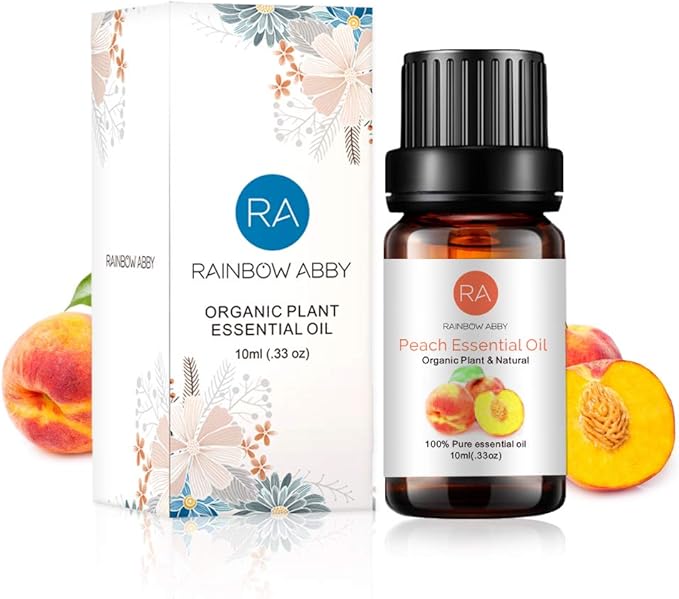 Peach Essential Oil 100% Pure Oganic Plant Natrual Flower Essential Oil for Diffuser Message Skin Care - 10ML
