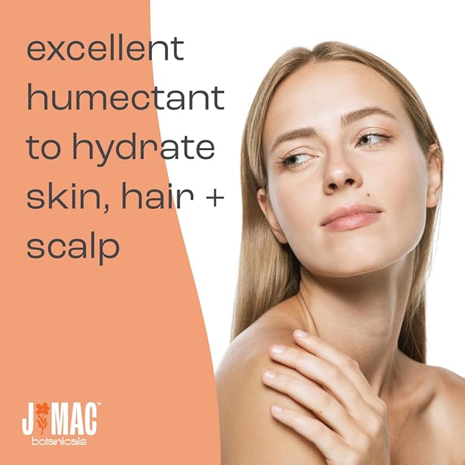 J MAC BOTANICALS, Organic Vegetable Glycerin Oil (16oz bottle) Moisturizing and softening, 100% Pure natural liquid organic glycerine for crafts, skin, face, hair