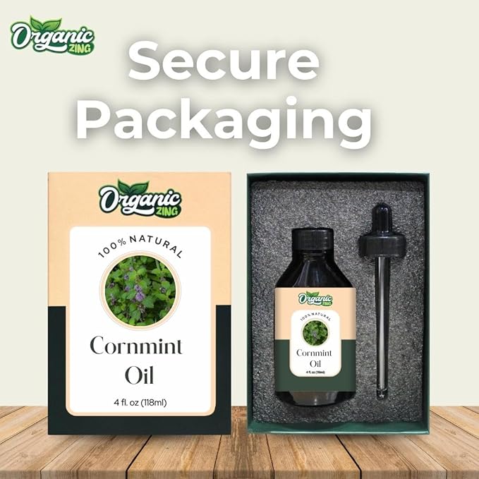 Cornmint (Mentha arvensis) Oil | Pure & Natural Essential Oil for Massage, Aroma & Diffusers - 118ml/3.99fl oz