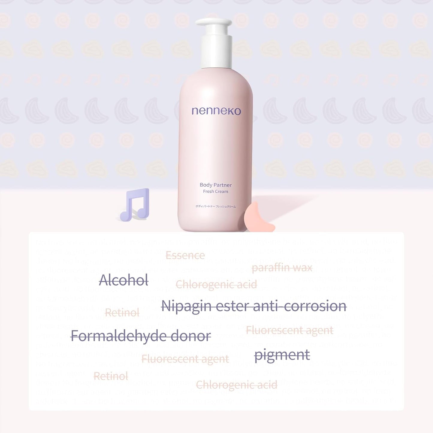 NENNEKO Formula Massage Lotion For Stretch Marks, Pregnancy Safe, Maternity, Face and Body Moisturizer, Skin Feels Soft and Smooth, Suitable for All Skin Types
