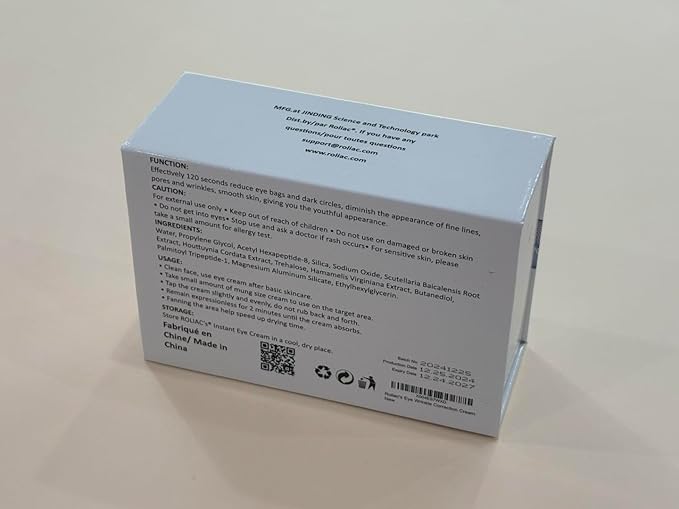 New 2025, Roliac's Eyes & Face lift Wrinkle remover Cream, instant results, 25 LARGE 1 ml. Viales, No white residue, Guaranteed results, Anti-aging solution,