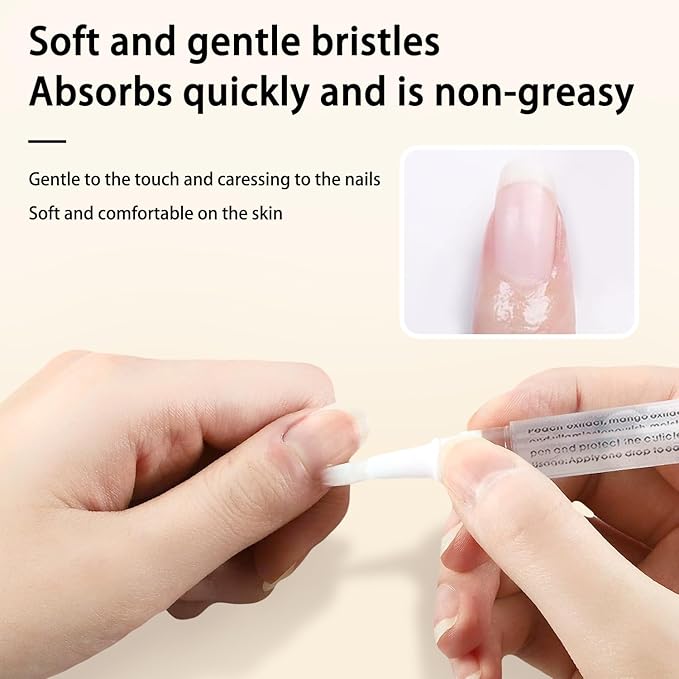 Cuticle Oil KIT 2 Scent (Rose Cherry) Revitalize and Strengthen Your Nails Premium Nail Nutrient Oils Ideal for Home DIY or Nail Salon