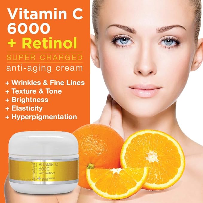 Dermedicine Vitamin C 6000 with Retinol Super Charged Cream 1oz