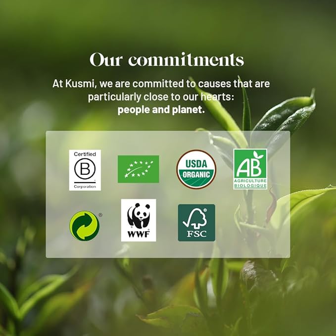 Kusmi Tea - AquaFrutti - Organic Blend of Hibiscus, Pomegranate, Apple, Blackcurrant & Goji Berries - Caffeine Free Tea - Enjoy Hot or Iced - Loose Leaf Tea - Tin Box of 3.5 oz for about 50 cups