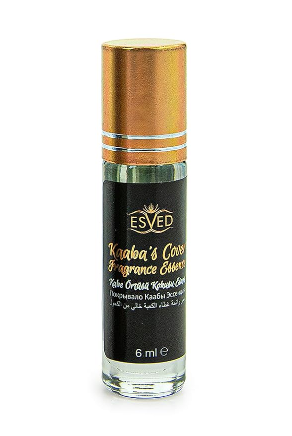 ihvan online, 6 Pack 36 mL - 1.21 Oz Roll On Perfumes Oils, Non Alcoholic Musk Perfume, Arabic Scents, Soft Perfumery Pill for Body, Long Lasting Fragrance for Women & Men, Kaaba Cover