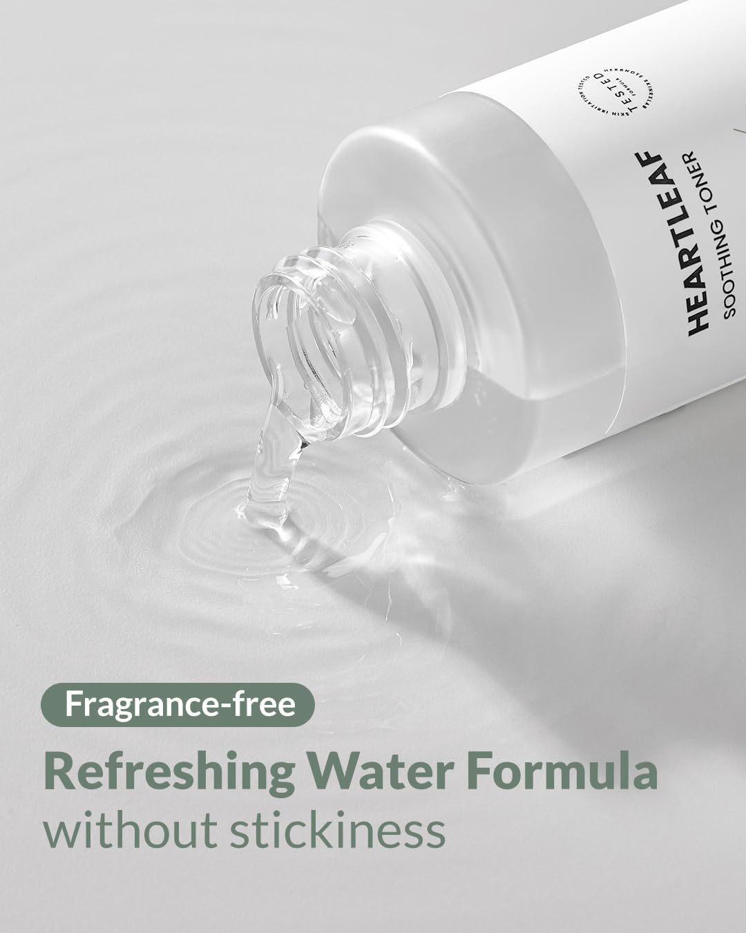 Heartleaf Soothing Moisture Toner - Low pH, 80% Heartleaf Extract, Enriched with Houttuynia Cordata & Green Tea, Clinically Tested, No Irritation - Ideal for Sensitive Skin, 6.76 f l. oz