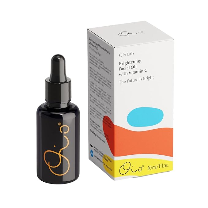 OIO The Future Is Bright Facial Oil with Vitamin C – Hydrating Face Oil with 15% Vitamin C, Organic Cold-Pressed Oils, Milk Thistle, Rosehip & Cranberry Seed Oils Fragrance-Free, 30ml