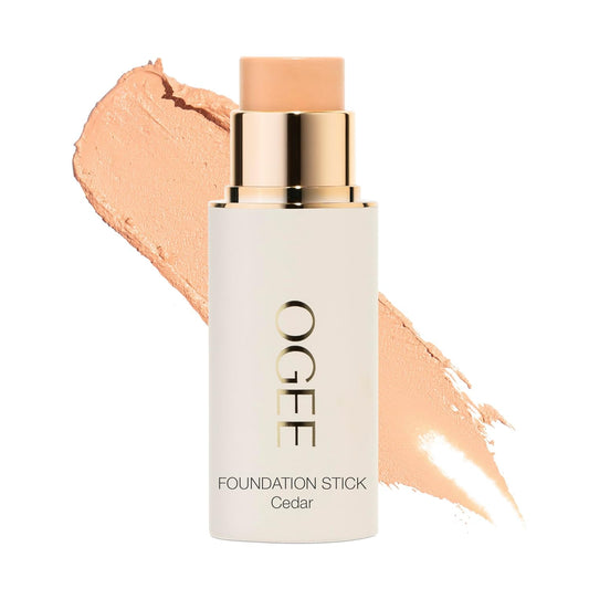 Ogee Sculpted Complexion Foundation Stick (Cedar 1.20C - Fair, Pink-Beige Undertones) Full Coverage Foundation Makeup - Instantly Balance & Even Complexion - 70% Organic Ingredients