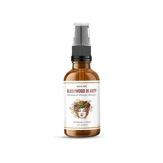 Blushwood Beauty Botanical Facial Serum+ - 3-in-1 Everyday Cell Support and Beautifying Formula for Skin, Lips, and Hair - Lab-Tested and Authenticated 30ml