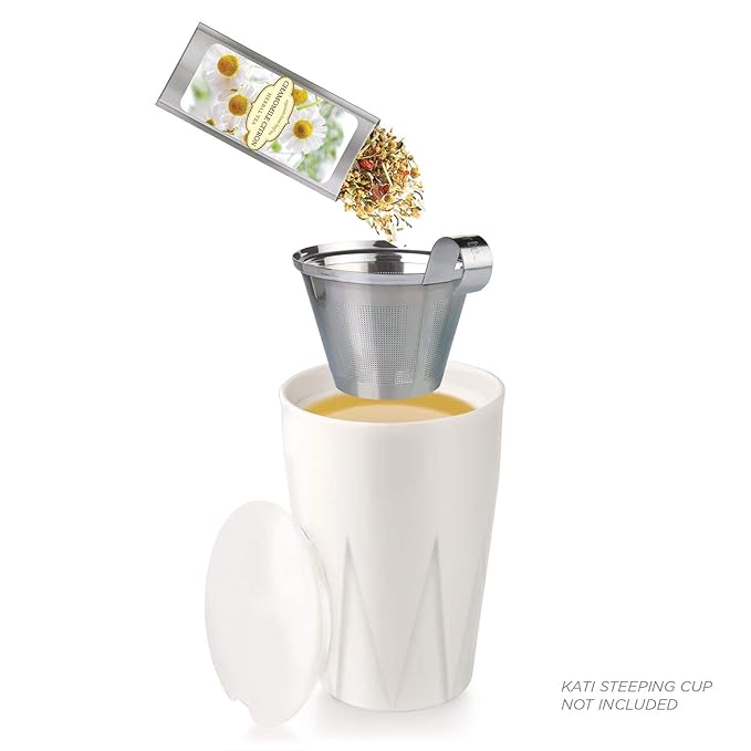 Tea Forte Herbal Tea Assortment Single Steeps Loose Leaf Premium Tea Gift Set Sampler, 28 Count, 2 of Each Assorted Blends Pre-Portioned Single Serve Pouches, Steeps 12 oz