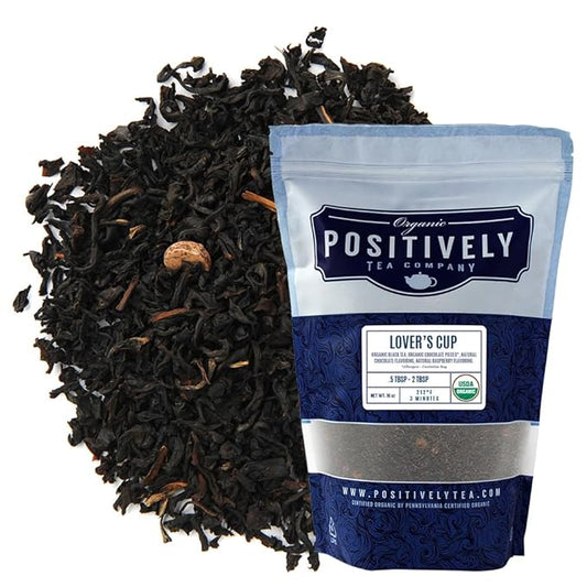 Organic Positively Tea Company, Lover's Cup Black Tea, Loose Leaf, 16 Ounce