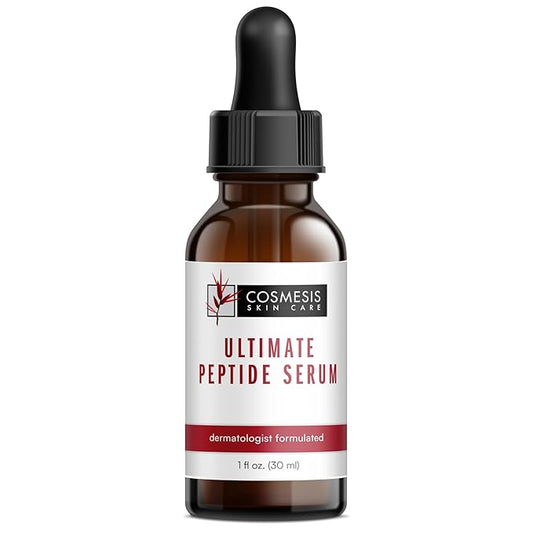 Ultimate Peptide Serum: Reduce Wrinkles & Renew Skin with Sea Fennel & Date Palm Extracts, Clinically Proven Growth Factors - Cosmesis