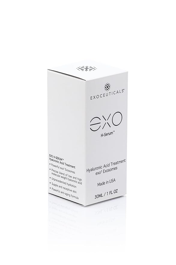 EXO SKIN SIMPLE - EXO H-SERUM™ Exoceuticals Hyaluronic Acid Treatment | Serum for Hydration | Innovative Exosome Skincare Solutions | 30ML (1 fl oz.)