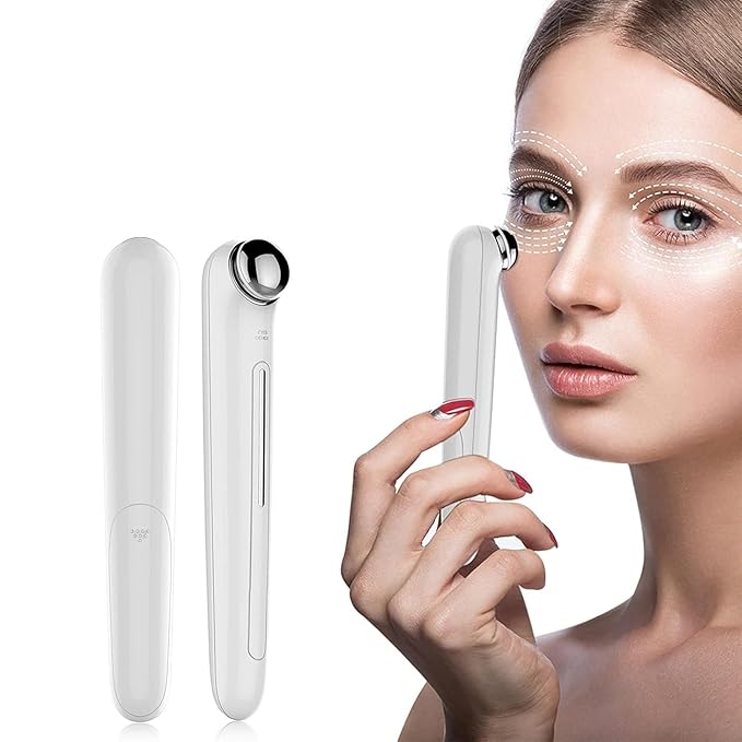 Eye Lift Wand, Eye Massager, Facial Massager for Dark Circles, Puffiness Under Eyes, Electrical Face & Neck Massage Pen for Fine Lines and Wrinkles