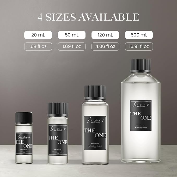 The One Hotel Diffuser Oil | Aromatherapy Fragrance Inspired by 5-Star Hotels | Notes of Cardamom, Leather, Lemon with Cinnamon & Sandalwood (20 mL)