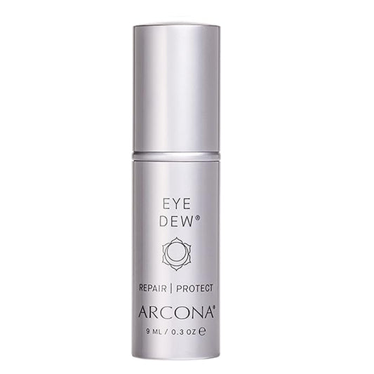 ARCONA Eye Dew - Shea Butter, Hyaluronic Acid + Liquid Crystals Fill In Lines + Wrinkles, Hydrates, Protects .3 oz. Made In The USA