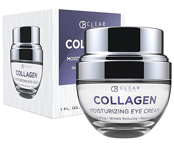 Collagen Eye Cream - Moisturizing, Plumping & Reduces Dark Circles & Wrinkles - Dermatologist Tested, Clean Beauty & Cruelty-Free Korean Skin Care for All Skin Types - 1.01 Fl. Oz