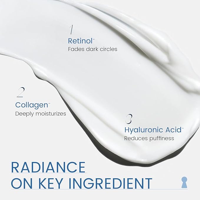 Retinol Eye Cream for Dark Circles: Anti-Wrinkle Under Eye Cream - Night Care Eye Cream Reduces Eye Bags