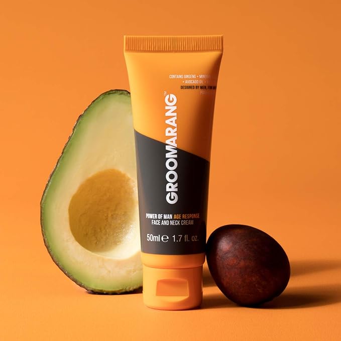 Power Of Man 'Age Response' Day & Night Anti Ageing Cream - For Face And Neck - Contains Avocado Oil Mineral Salts Ginseng Root & Niosomes