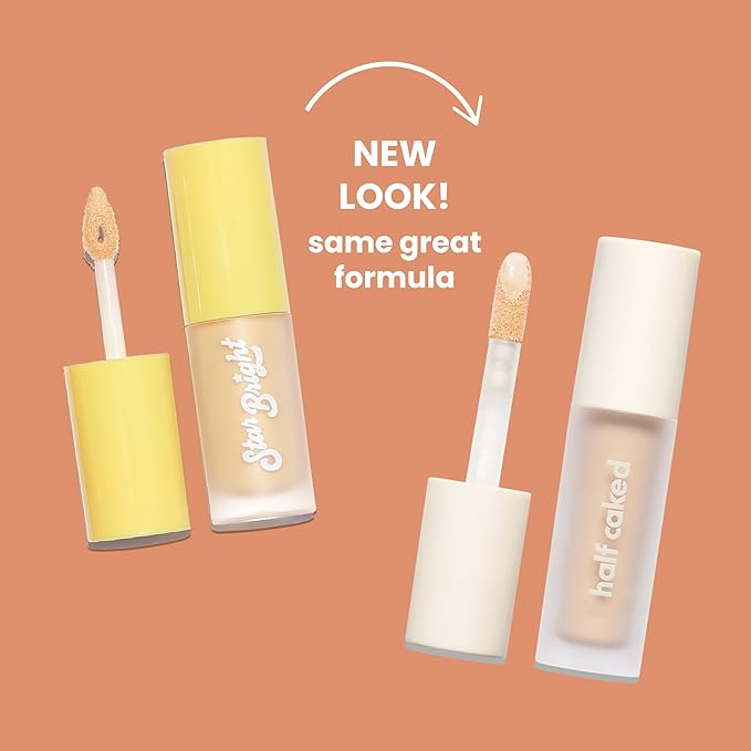 Half Caked Star Bright Liquid Under-Eye Brightener | creamy lightweight formula with light-medium coverage | 4.8ml / 0.16 fl oz (Lovelight)