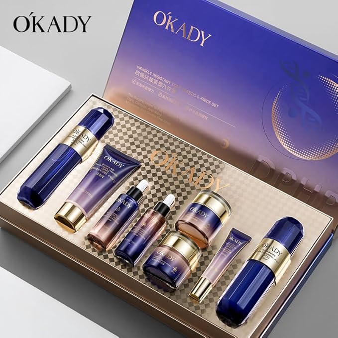 Skin Care Set Enzyme Skin Care Kit Beauty Gift Skin Kit For Women With 8 Pieces Valentine‘s day gift