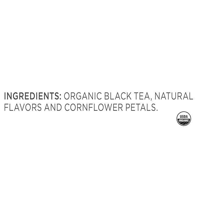 Tea Forte Earl Grey Premium Organic Loose Leaf Caffeinated Black Tea Blend Canister, Makes 35-50 Cups, Tea Gifts for Mother's Day