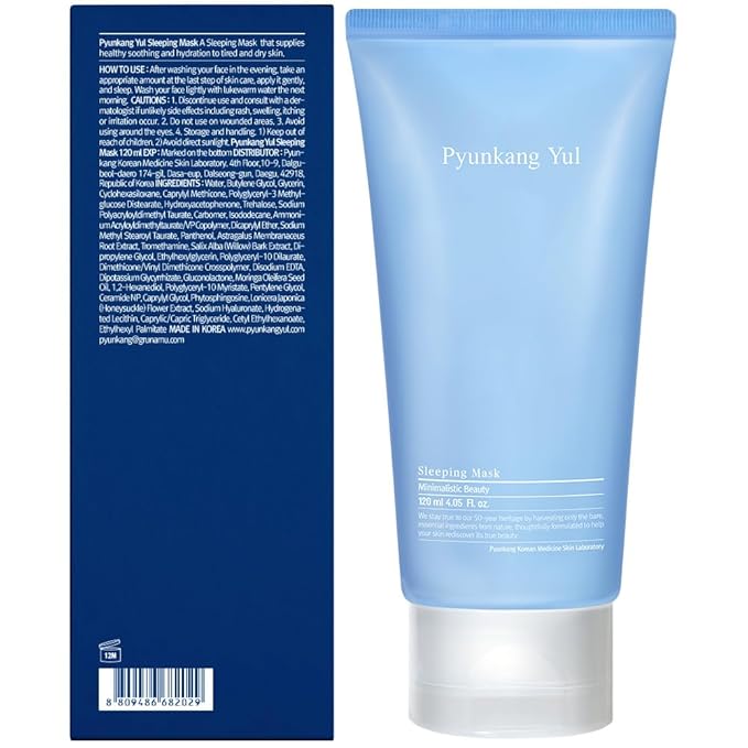 Pyunkang Yul [PKY Sleeping Mask for Creating Moisture Barrier during Night, Ceramide and Hyaluronic Acid for Skin Hydration, Zero Irritation, Korean Skincare (4.05 Fl. Oz, 120ml)
