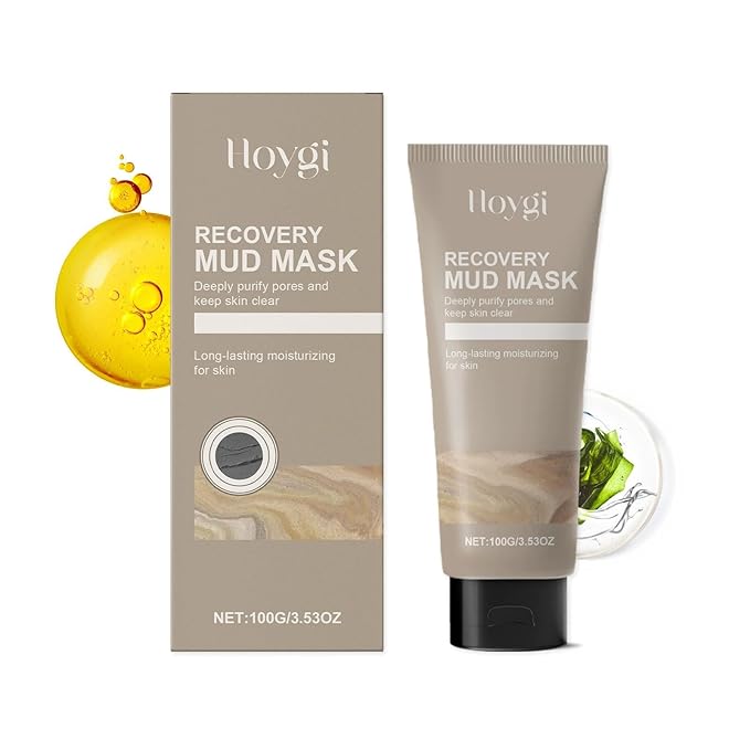 Recovery Mud Mask for Face and Body, Clay Mud Mask Deep Pore Cleanser, Hydrating Oil Control, Natural Ingredients