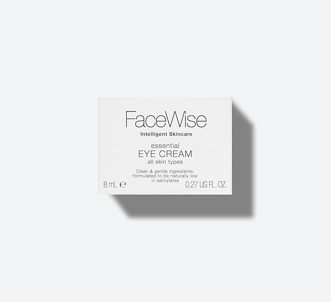 Essential Eye Cream, Hydrating Hyaluronic Acid Eye Cream to Lift Tired Eyes and Help Minimise Wrinkles Fine Lines, Daily Moisturiser with Vitamins A, E and F, Salicylate-Free Fragrance 8ml