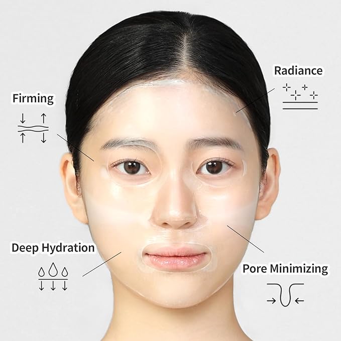 WELLDERMA Sapphire Premium Collagen Impact Fitting Mask 16 EA - Korean Face Sheet Mask for rough and dry skin- Hydrating overnight sheet mask with Patented Porous Structure Hydrogel Type - Niacinamide