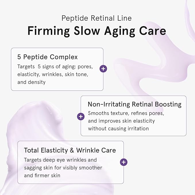 ONE THING Peptide Retinal Serum, Vitamin A, Faster Acting than Retinol, Retinaldehyde, Smooths Wrinkles, Refines Pores and Improves Elasticity, Korean Skincare 1.69 Fl.Oz, 50ml