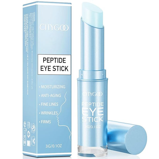 CITYGOO Retinol Eye Stick With Collagen, Hyaluronic Acid For Dark Circle, Under Eye Cream Anti Aging, For Puffiness and Bags Reduces Fine Lines (Peptide Moisturizing Eye Stick, 1pcs)