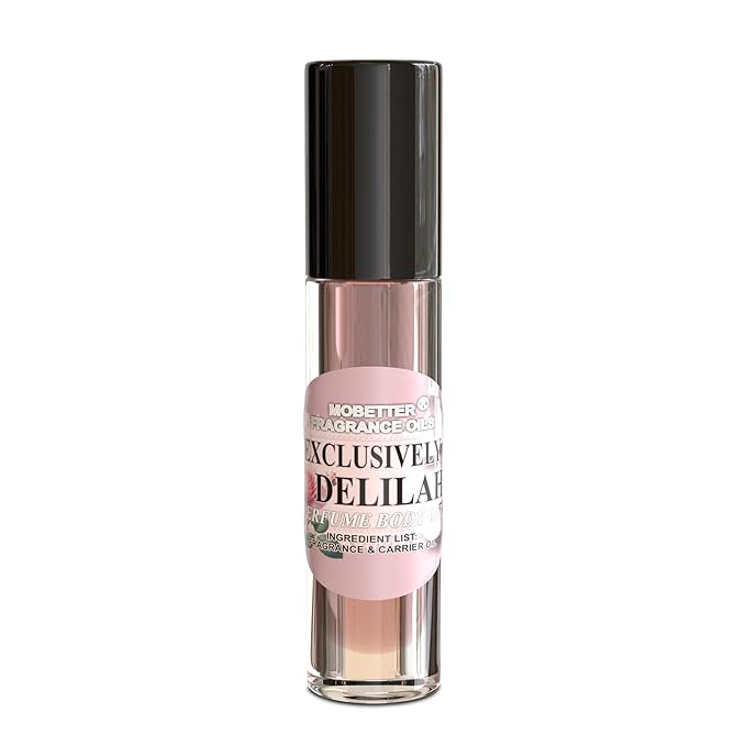 MOBETTER FRAGRANCE OILS' Exclusively Delilah Perfume Body Oil, Litchi, Pear, Bergamot, Grapefruit and Pink Pepper, Long Lasting, Travel Size