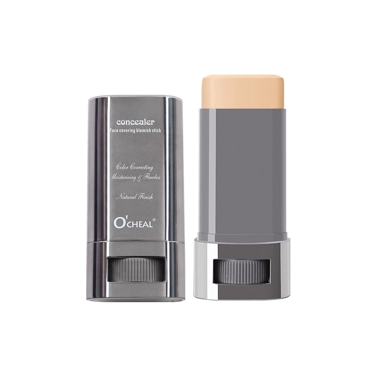 O'CHEAL Face Foundation Contour Stick Long-wear Lightweight Brighten Stick Face Concealer Blemish Contouring Beauty Makeup 01#IVORY