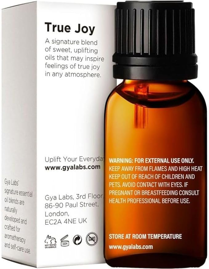 Gya Labs Joy Essential Oil Blend - 100% Pure Natural Undiluted True Joy Essential Oil - Calming & Uplifting (0.34 Fl Oz)