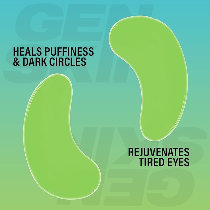 Eye Patches for Dark Circles and Puffiness, Under Eye Mask with Hyaluronic Acid and Matcha Green Tea, Vegan and Cruelty-Free Under Eye Patches, Green Tea Eye Masks, 5-Pack