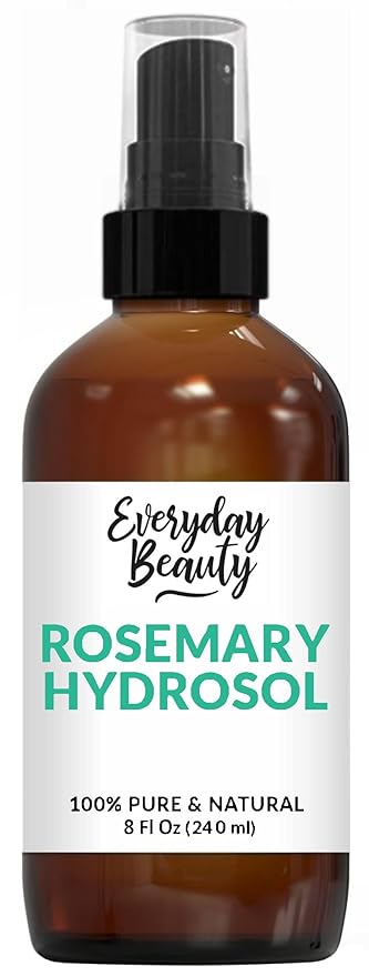 Rosemary Water for Hair - Refreshing Spray for Hair, Scalp, and Face - Alcohol Free, Vegan & All Natural - Nourishing and Soothing for All Hair Types and Skin - 8 Fl Oz with Mist Cap