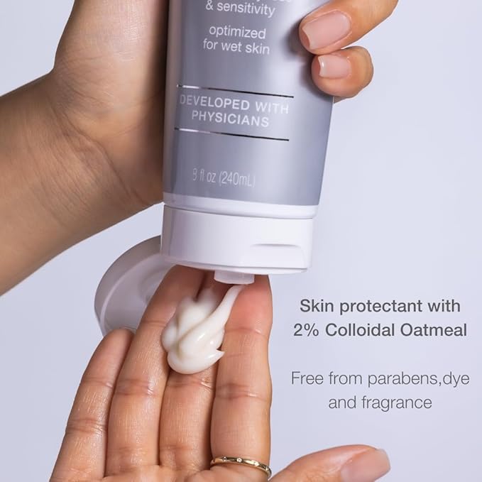 CLn® Body Moisturizer - A skin protectant delivering 2% Colloidal Oatmeal, Paraben-Free, Dye-Free & Fragrance-Free, 8 fl. oz.