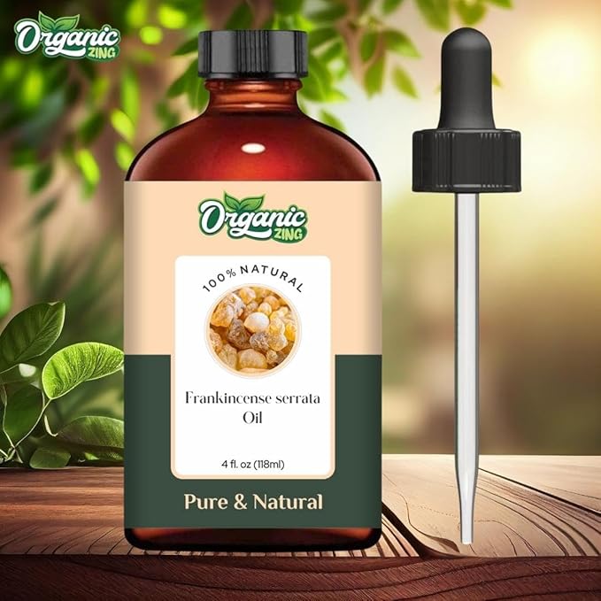 Frankincense Serrata (Boswellia serrata) Oil | Pure & Natural Essential Oil for Skincare, Aroma and Diffusers - 118ml/3.99fl oz