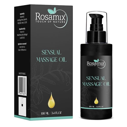 Sensual Massage Oil Cold Pressed - 100% Pure and Natural Moisturizing Face, Body, Skin Care, 100ml