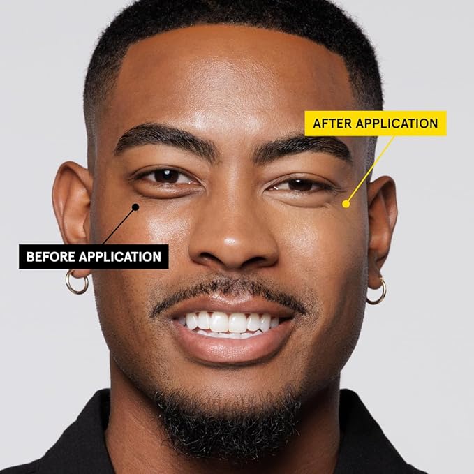 Lumin Instant Dark Circle Corrector for Men (Not A Concealer), Brightens Eyes, Reduce Dark Circles, Puffiness, Under Eye Men Makeup, Men's Eye Cream, Perfect for Deep Skin Tones, 20mL