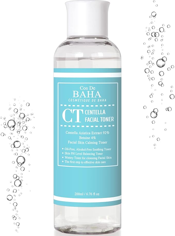 Centella Asiatica 92% Soothing Hydrating Toner - CICA Facial Toner Lightweight Moisture Boost Soft Smooth Skin - Daily Face Toner, Alcohol-Free, Fragrance-Free, 6.75 Fl Oz (200ml)